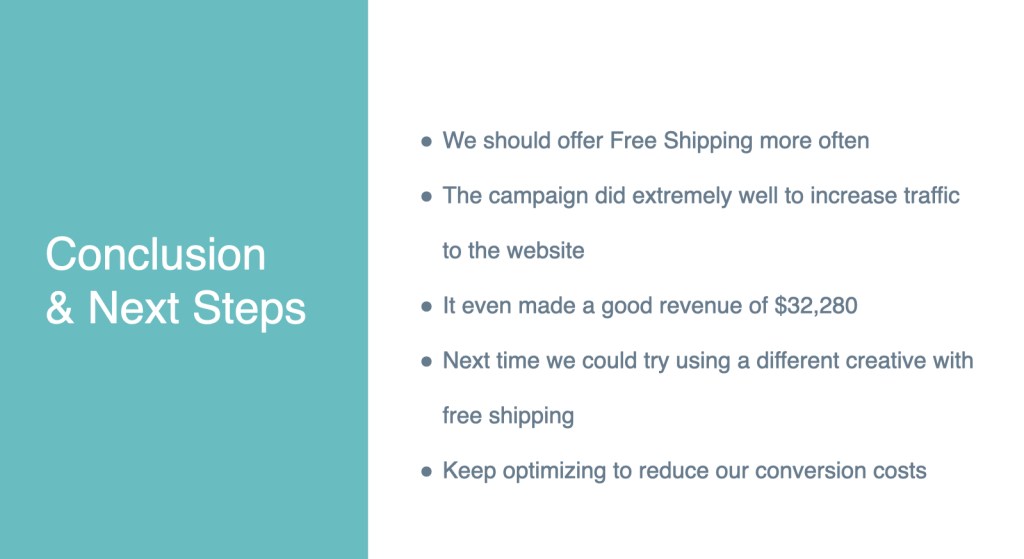 Conclusion and Next Steps